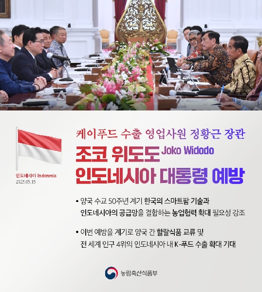 정황근 장관, 조코 위도도 인도네시아 대통령 예방 대표이미지
