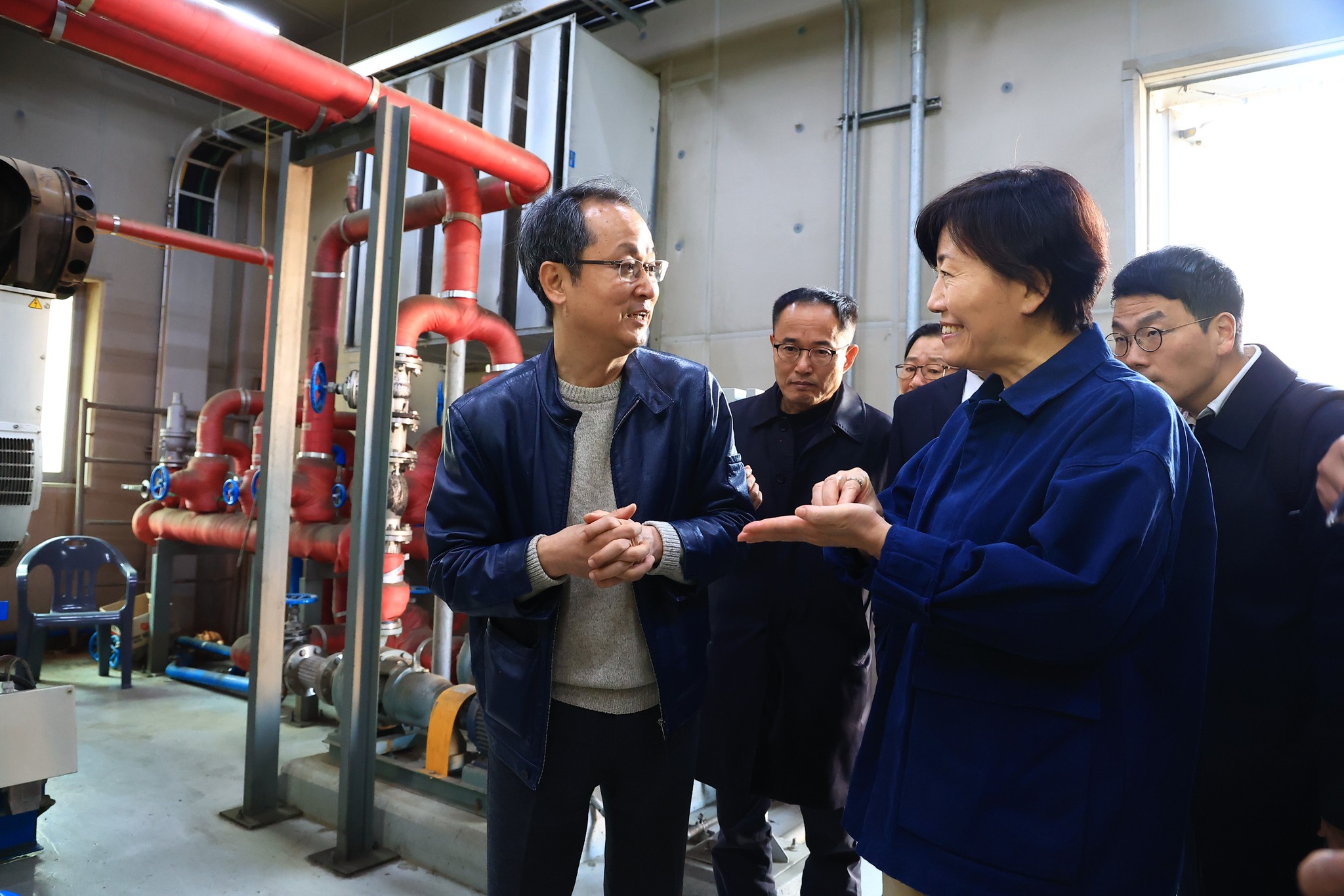 송미령 장관, 축산분야 RE100 실천마을 현장방문