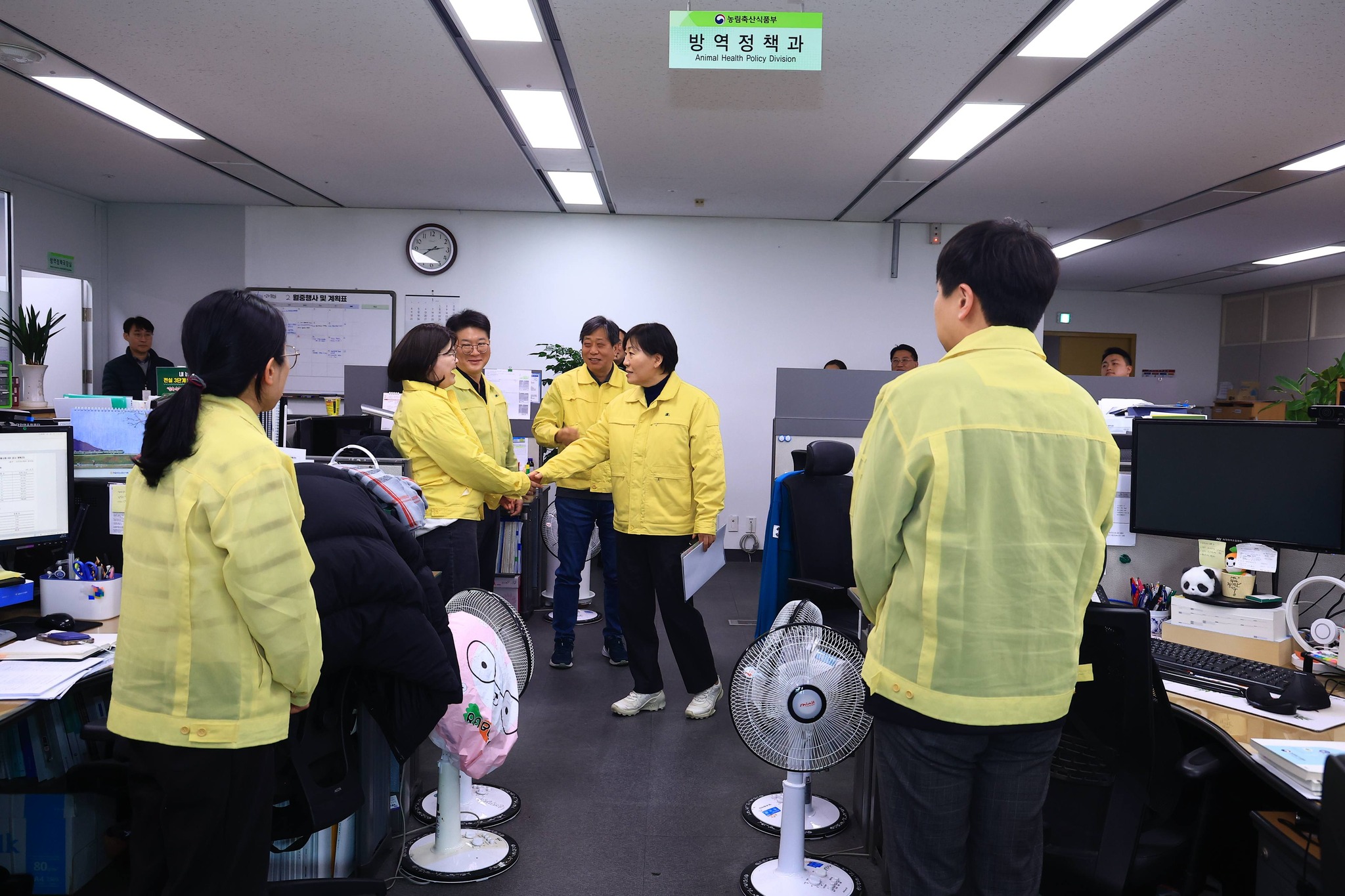 송미령 장관,  산림청 중앙산림재난상황실 방문 격려