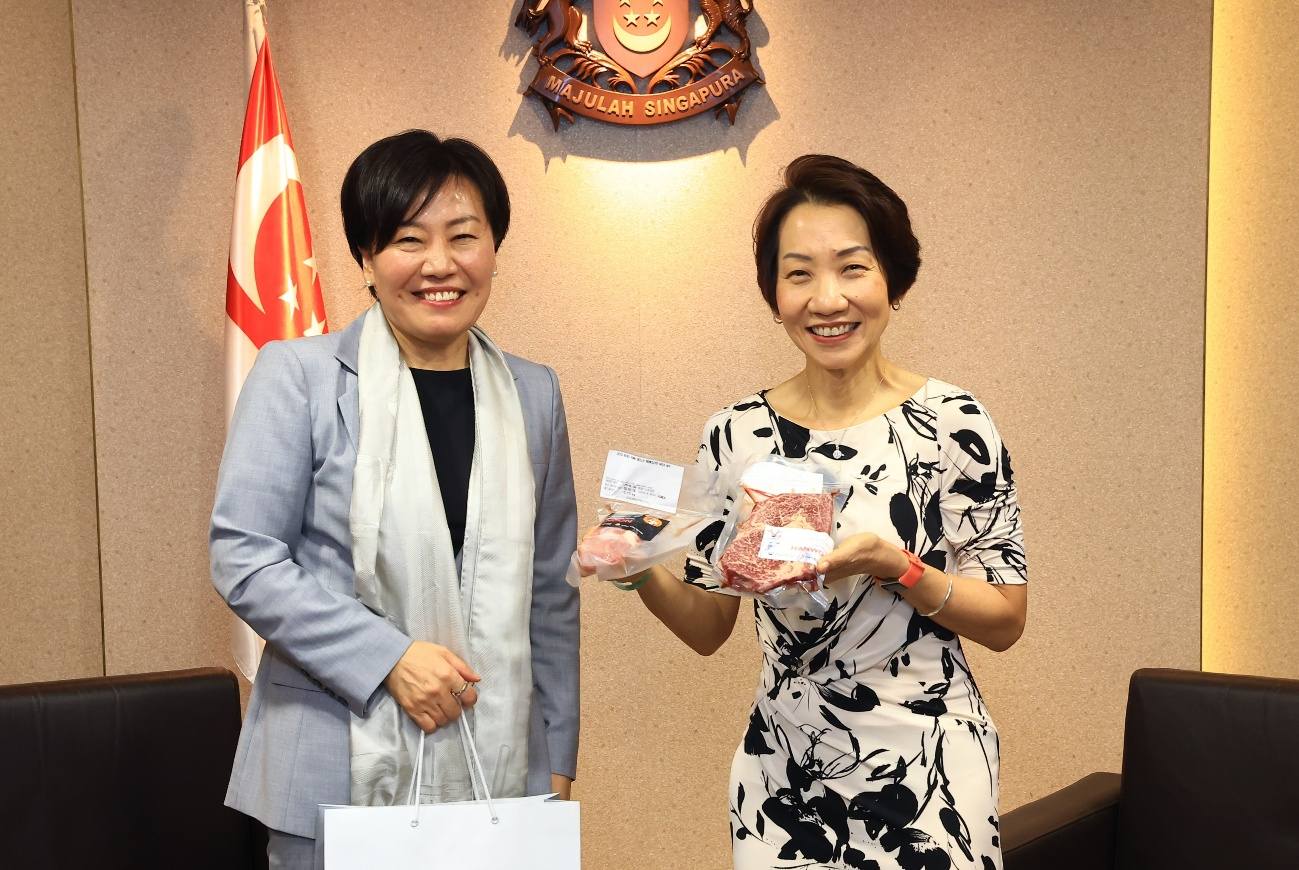 송미령 장관,싱가포르 지속가능환경부 장관 및 식품정장 면담