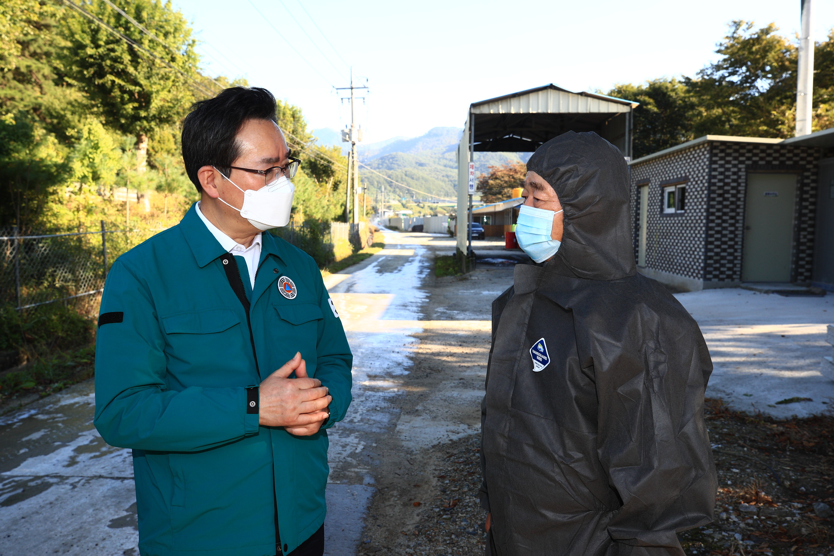 정황근 장관, 아프리카돼지열병 방역 현장점검